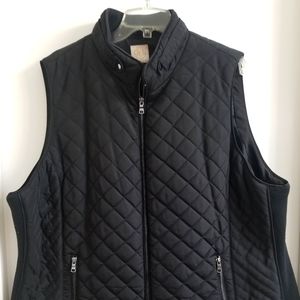 Plus Size Black Vest